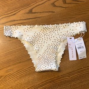 NWT $84 PILYQ Women’s Natural City of Stars Bikini Bottoms